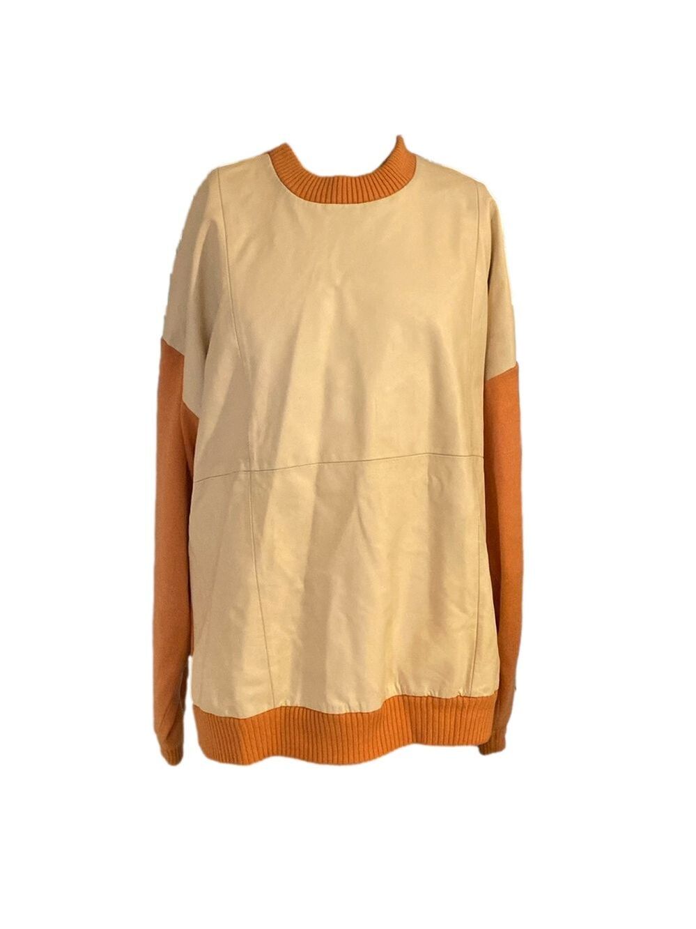 Bagazio mixed leather sweater